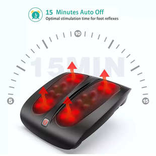 美腿机 脚底部加热揉捏指压按摩仪器 足辽机 外贸多功能足底便携式