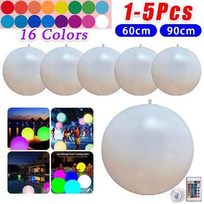 Luminous Beach Ball Light 16 Colors LED Garden Ball Ligh