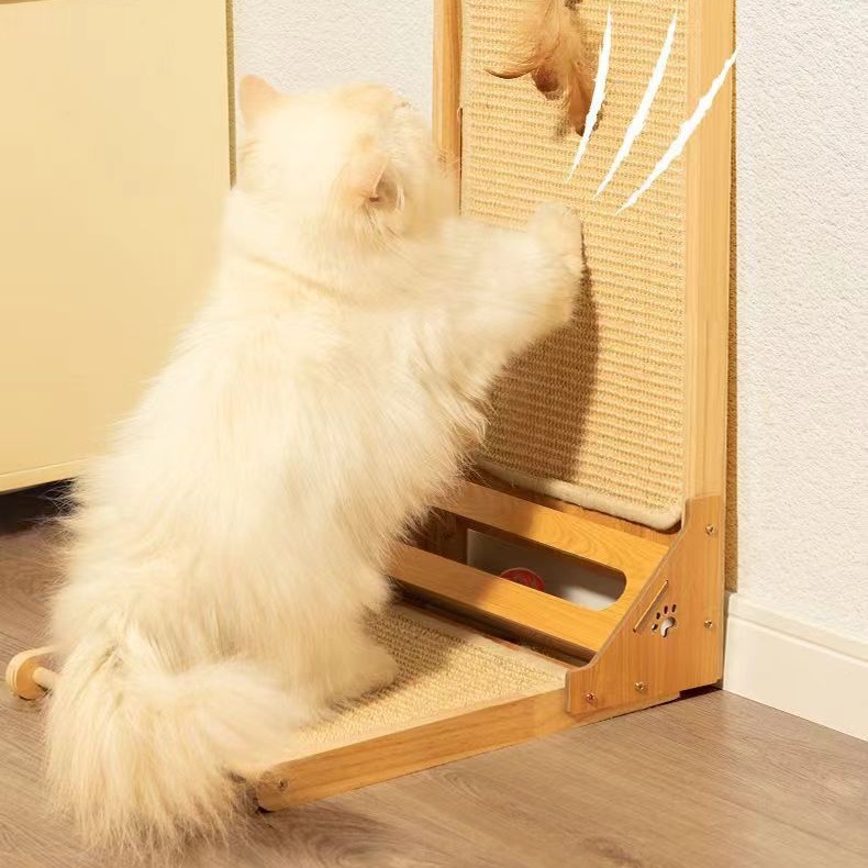 剑麻耐磨猫爪玩具实木猫猫猫抓板