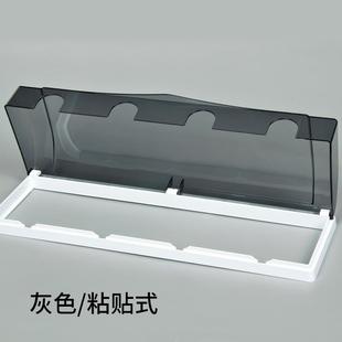 新款四联86型防水开罩关插座四排连体防通溅盒用型盒大号电源保护