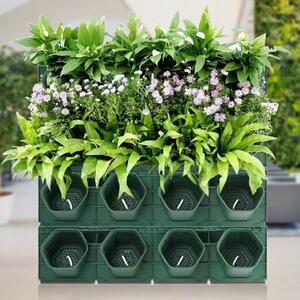 种植盒园艺塑料花盆植物墙立体壁蜂巢挂式绿化墙10厘口立体绿化