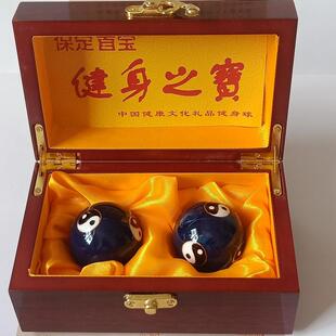 正品40mm空心铃球保铁球健身按球音中老年保健摩手定球练手球鼠标