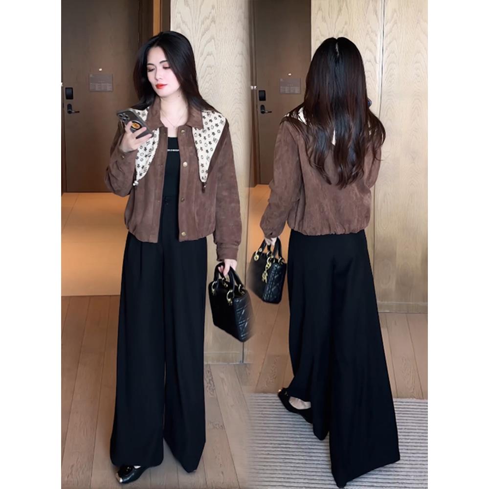 MONLOUVE短款外套春秋2025新款今年流行时尚女装爆款洋气质小个子