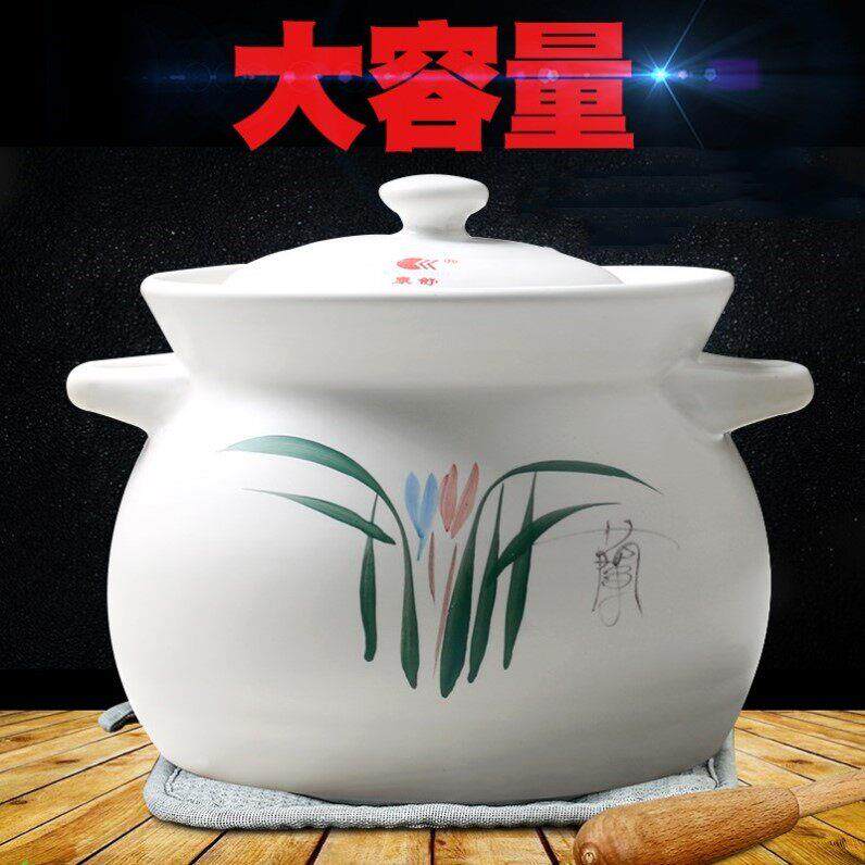 汤堡炖煲砂锅店炖汤煲汤锅煲仔饭大号砂锅煲汤锅陶瓷煮粥单人10L