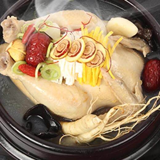三口一品 韩式参鸡汤速食鸡汤方便加热速食汤滋补整鸡营养美味
