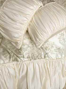 中古式风法复古四套A件类BｔｆX04丝滑水洗真丝床上品被套1用.8床