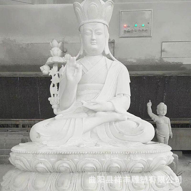 大型地藏王石雕汉白玉菩萨佛像宗教寺庙供奉铸铜镀金四面佛像厂家