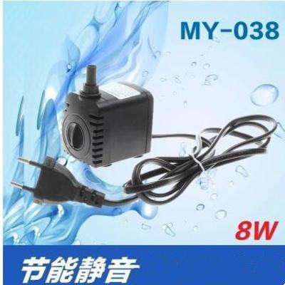 新款直销名艺MY-038鱼缸过滤器内置过滤三合一潜水泵彩灯水泵8W