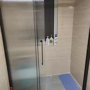 断酒店工程生间折叠门浴房内卫移飞门方640型L型全包框玻璃淋隔浴