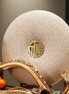 摆设玄关如意桌面复古入户平安办公室摆件装饰新中式扣电视柜