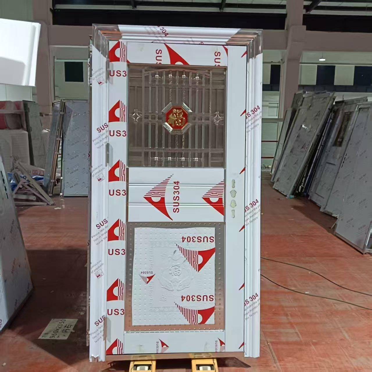 高端定制304不锈钢门防盗门单门入户门家用进户门自建房门工程门