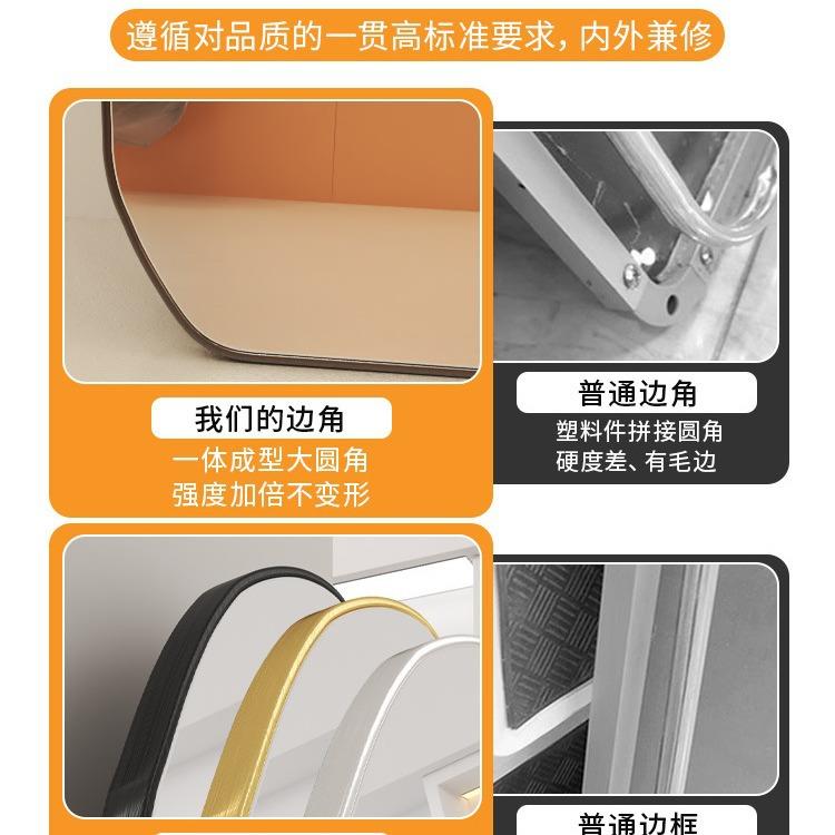 试形衣衣镜贴墙服装店八角穿镜异落地WEQ女生家用身卧室壁全挂大