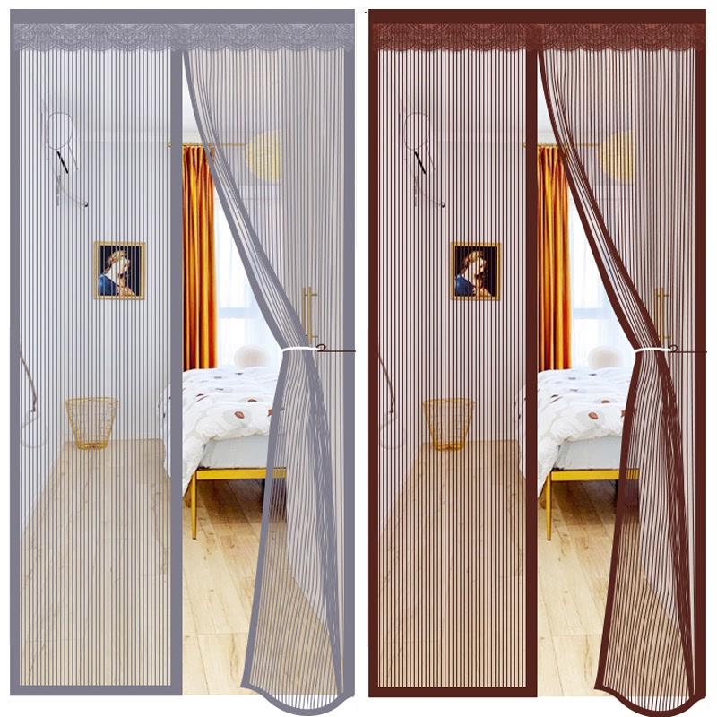 防蚊门帘全磁条金钢网魔术贴免打孔家用夏天农村外门入户门纱帘