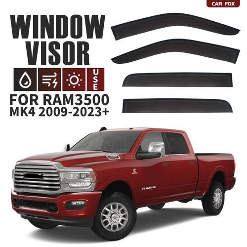 适用于道奇公羊RAM皮卡晴雨挡导流板DODGERAM1500Windowvisor