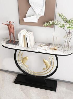 新关中式玄简约现厅代客UYS靠墙玄关柜玄关台轻奢入户桌玄关端景