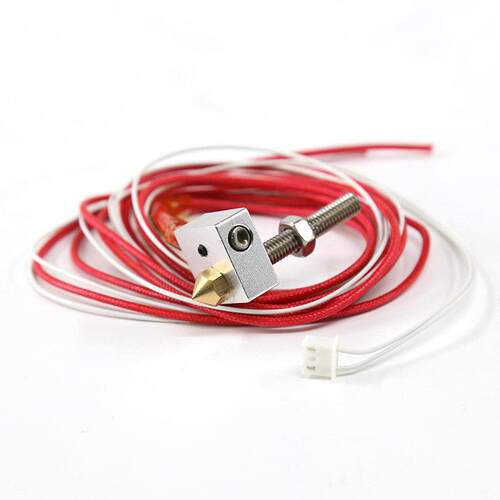 Anet A6 A8 E12 MK8热端挤喉管12V24v 40W，用於DIY 3D印表机零件