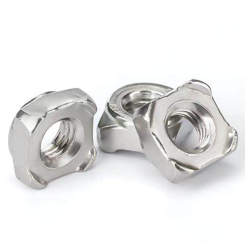 DI4N92不锈钢30四方焊接螺母UM4M5M6M8M180M12点焊螺帽AODSS304防