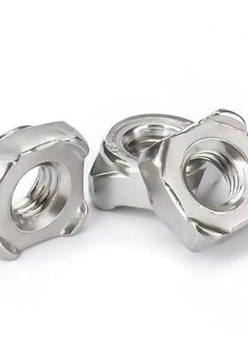 DI4N92不锈钢30四方焊接螺母UM4M5M6M8M180M12点焊螺帽AODSS304防