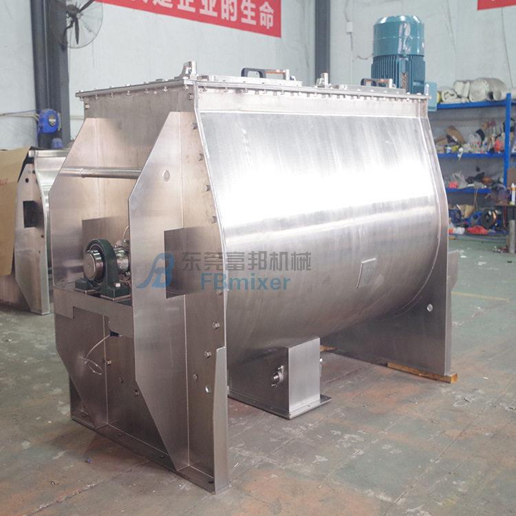 2000L卧式螺带粉体混料机 电动速瓜尔胶粉搅拌机图片