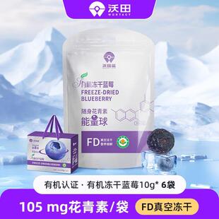 沃田蓝莓冻干60g不加糖无添加鲜果制作办公室休闲孕妇零食送礼