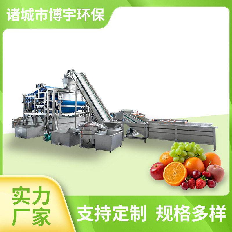 水果清洗榨汁生产线设备 饮料厂食品厂全套水果蔬菜榨汁机器