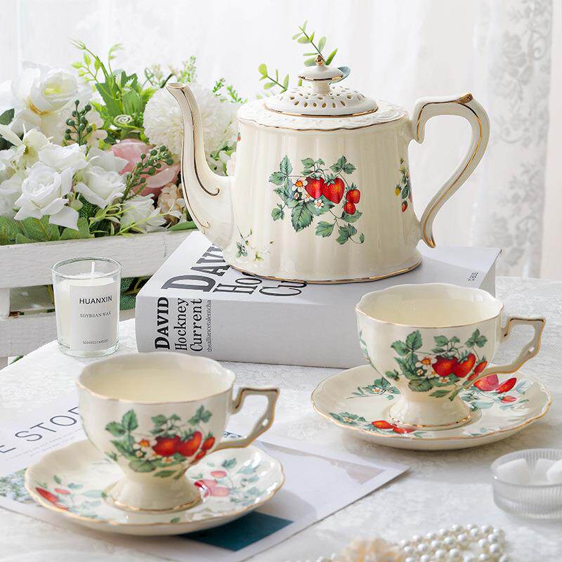 杯子欧式陶瓷复古宫廷咖啡杯套装 英式下午茶杯法式餐厅酒吧杯碟