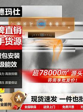大吸力商用抽油烟机饭店专用油烟净化一体机不锈钢拢烟罩