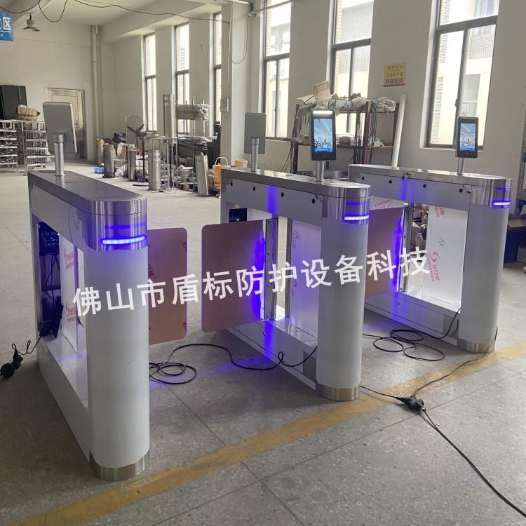 企业考勤挡闸超市摆闸不锈钢自动感应门手动转闸人行通道转闸