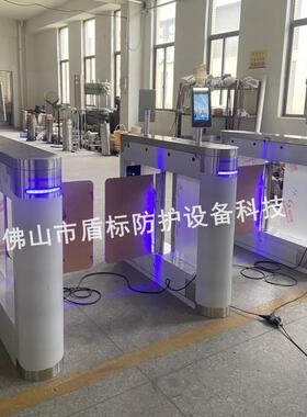 企业考勤挡闸超市摆闸不锈钢自动感应门手动转闸人行通道转闸