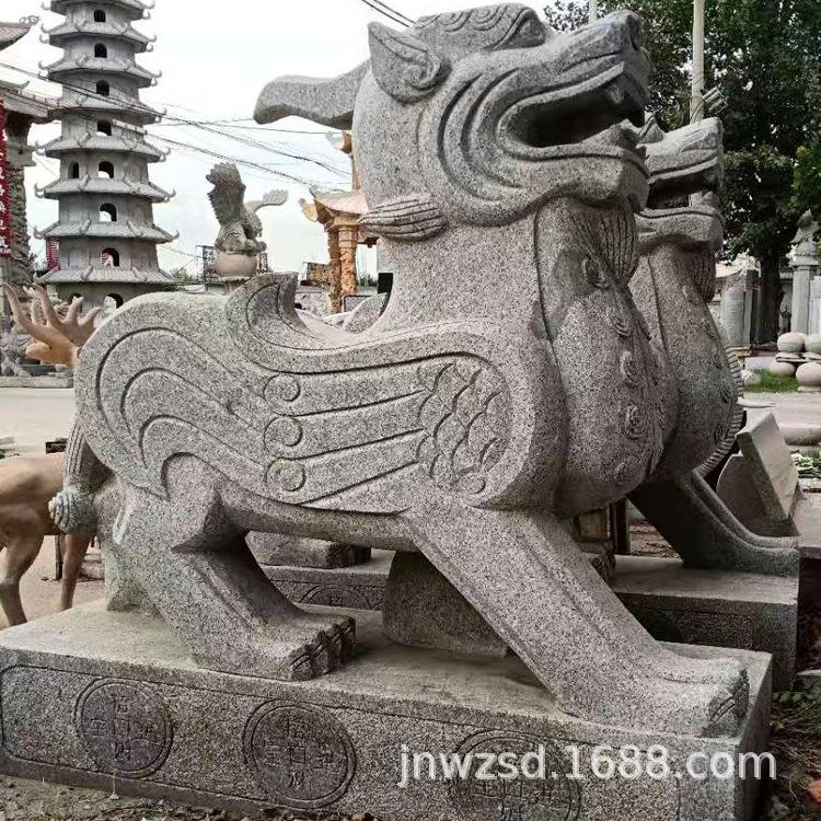 家庭摆放石刻貔貅图片庭院石头貔石雕