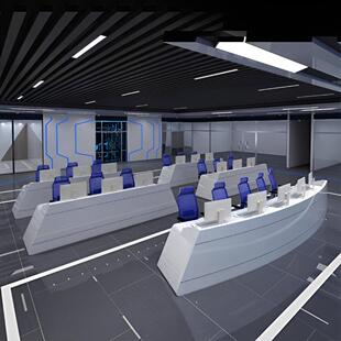 烤漆指挥中心操作台监控室现代简约监控调度台科技中控中央指挥台