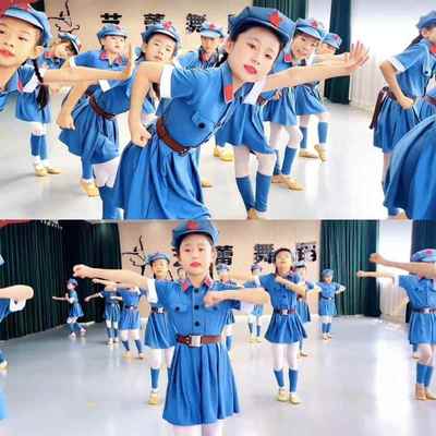 祖国在我心中演出服八路军儿童衣服装红军战士六一闪闪红星舞蹈服
