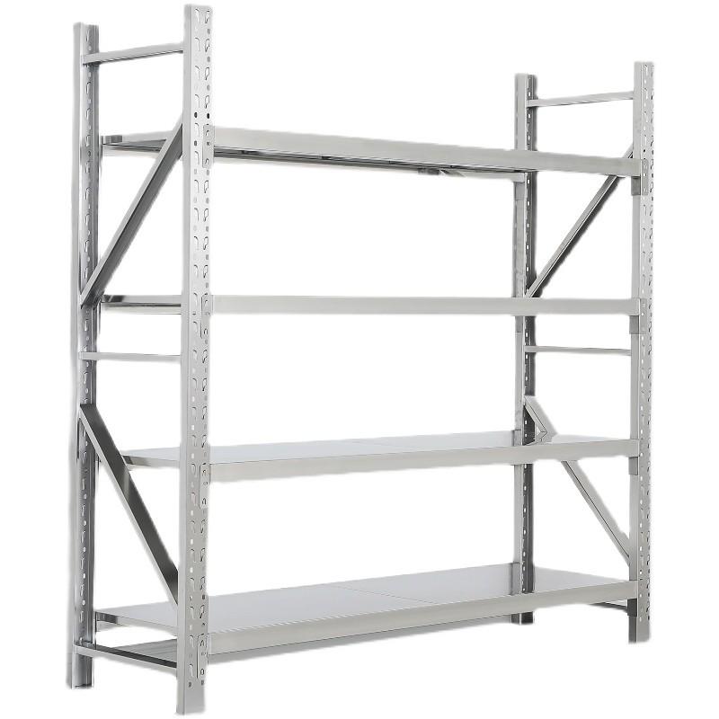 304不锈钢货架重型商用仓储多层可调节置物架冷库房工厂储物架子