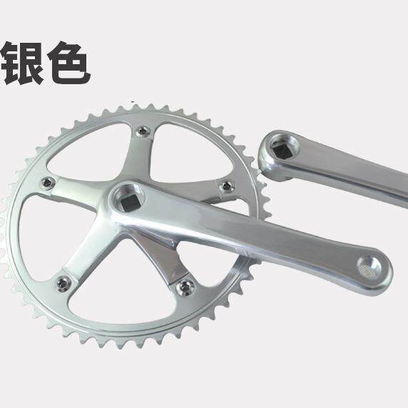 死飞412折叠自行车牙盘BCD144CNC盘片复古竞速49T曲柄牙盘齿盘片