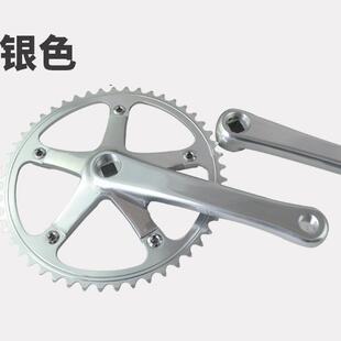 死飞412折叠自行车牙盘BCD144CNC盘片复古竞速49T曲柄牙盘齿盘片