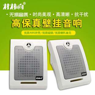村村响壁挂音箱挂壁式音响定压带高音喇叭校园公共广播教室专用