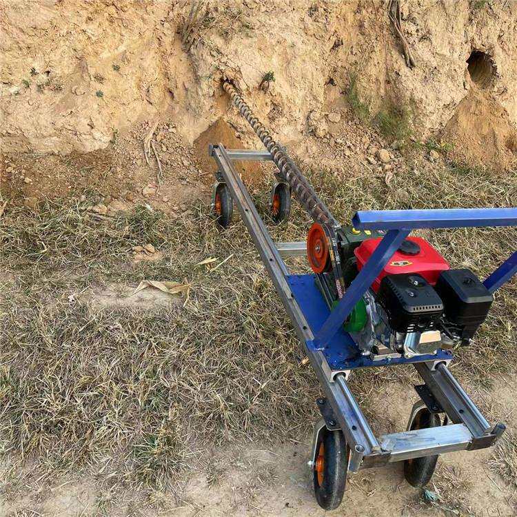 地下水管打孔工具农村穿越公路打眼过路横向挖土机护坡锚杆钻地机