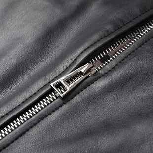 海皮衣闲男翻领机车皮夹克年冬宁季 BB中年大口袋外绵 羊皮休2205