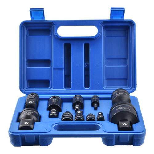 气动转换接头6件套重型套装风炮1/2转3/4转1/4套筒变方转换头套装