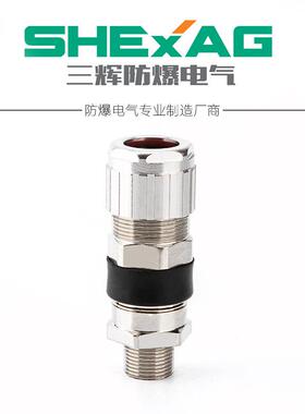 铠装BDM-17防爆电缆密封夹紧接头金属填料函304不锈钢夹紧格兰头
