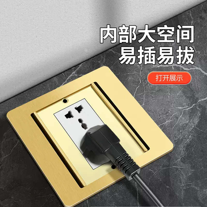 120型不锈钢地插国际通用usb双开式多功能13a插口地插万能6孔插座