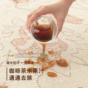 波斯奶油风卧室免洗可擦高级防水耐脏易打理地垫 地毯客厅2025新款