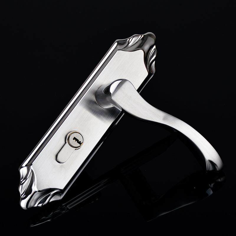 可调节房门锁不锈钢卧室门锁简约木门执手锁实木门拉手通用型