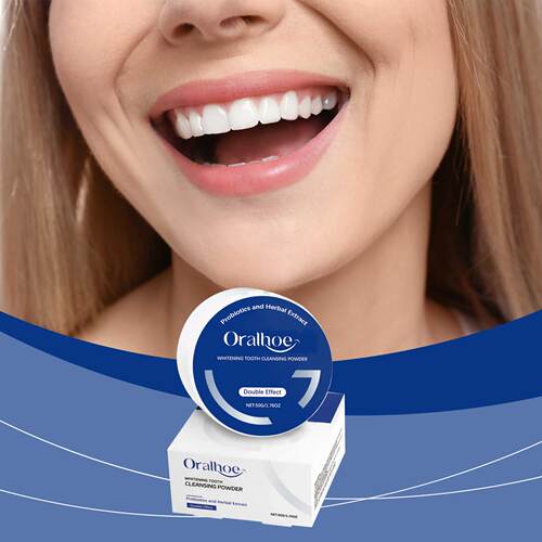 ORALHOE Probiotic Blue Radiance Tooth Powder - Oral Stain Re