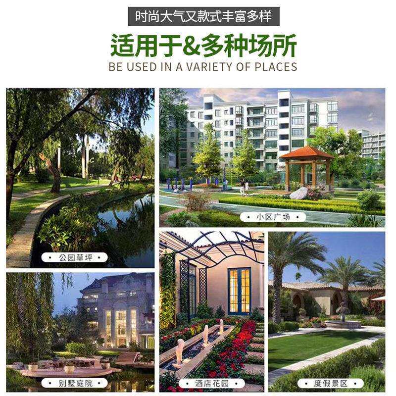 新中式柱头灯太阳能庭院灯户外花园别墅门柱灯大门灯围墙柱子灯