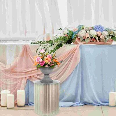 Folding Dessert Table Cylinder Cake Stand Pedestal Party