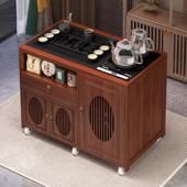 移动茶桌家用小茶台烧水壶一体茶水柜茶车阳台非实木茶几沙发边几