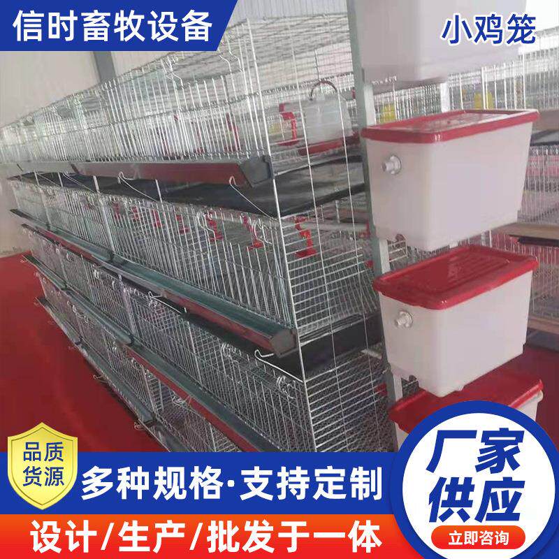 加粗加密雏鸡笼育雏笼七彩山鸡养殖笼四层一体式小鸡笼家用鸡笼子