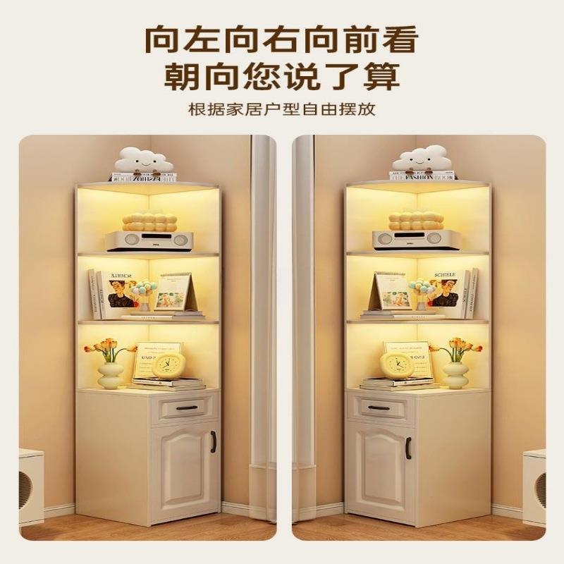 角柜墙角置物494卧室转角柜床头柜餐厅厅转角置三物架客角柜墙柜