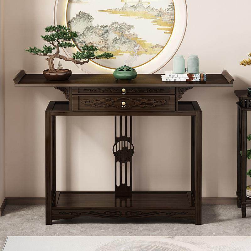 新中式玄关入柜正对门条案客厅ZBE置物神台家用香案台非实木户台